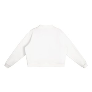 Essential Fleece Mock-Neck Crew Sweatshirt