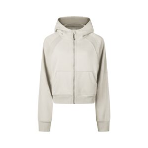 Cropped Zip-Through Hoodie