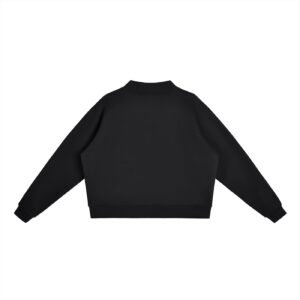 Essential Fleece Mock-Neck Crew Sweatshirt