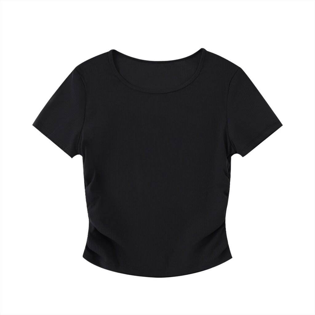 Ruched Bodycon Crop Top