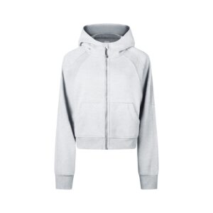 Cropped Zip-Through Hoodie