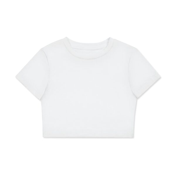 Fitted Crop Cotton T-Shirt