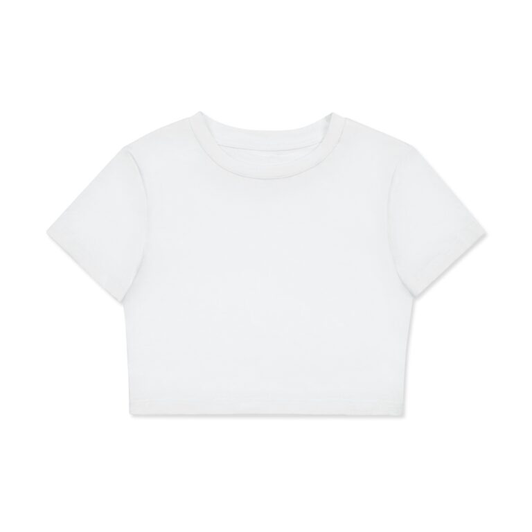Fitted Crop Cotton T-Shirt