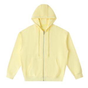 Drop-Shoulder Zip Up Hoodie